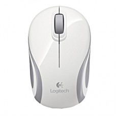 Logitech Wireless Mini Mouse M187 White-Silver (910-002740)