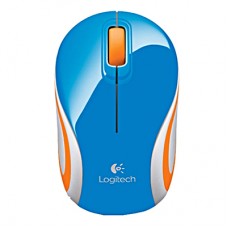 Logitech Wireless Mini Mouse M187 Blue-Orange (910-002738)